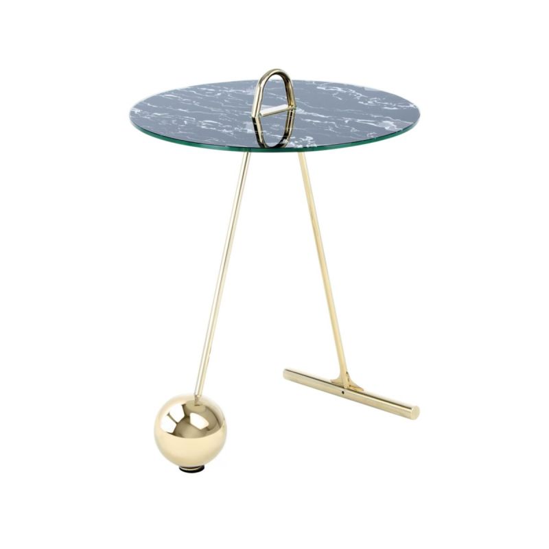 Beistelltisch Pendulum 525 gold schwarz