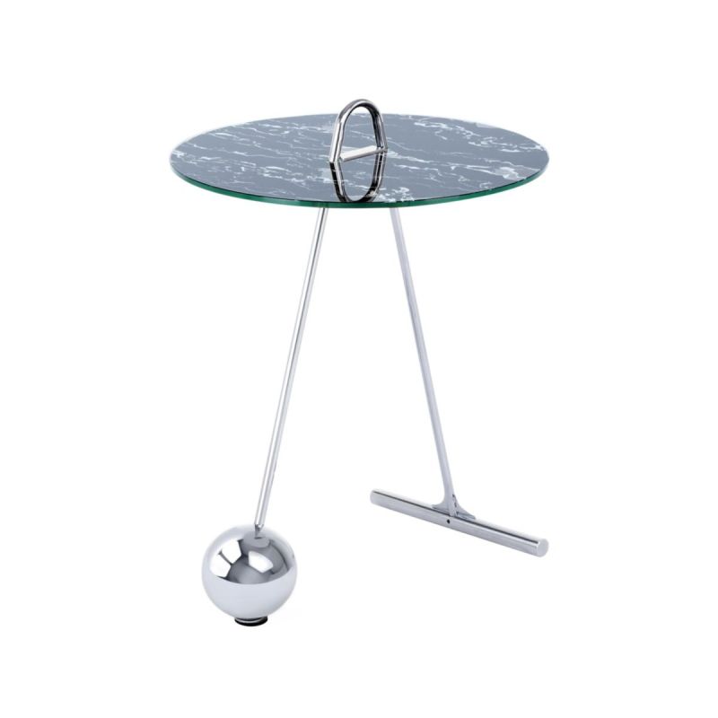 Beistelltisch Pendulum 525 silber schwarz