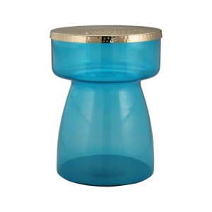 Beistelltisch Roman 125 blau gold Beistelltisch Roman 125 blau gold