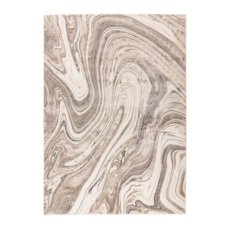 Chalk 125 Silber / Beige 80 x 150 cm