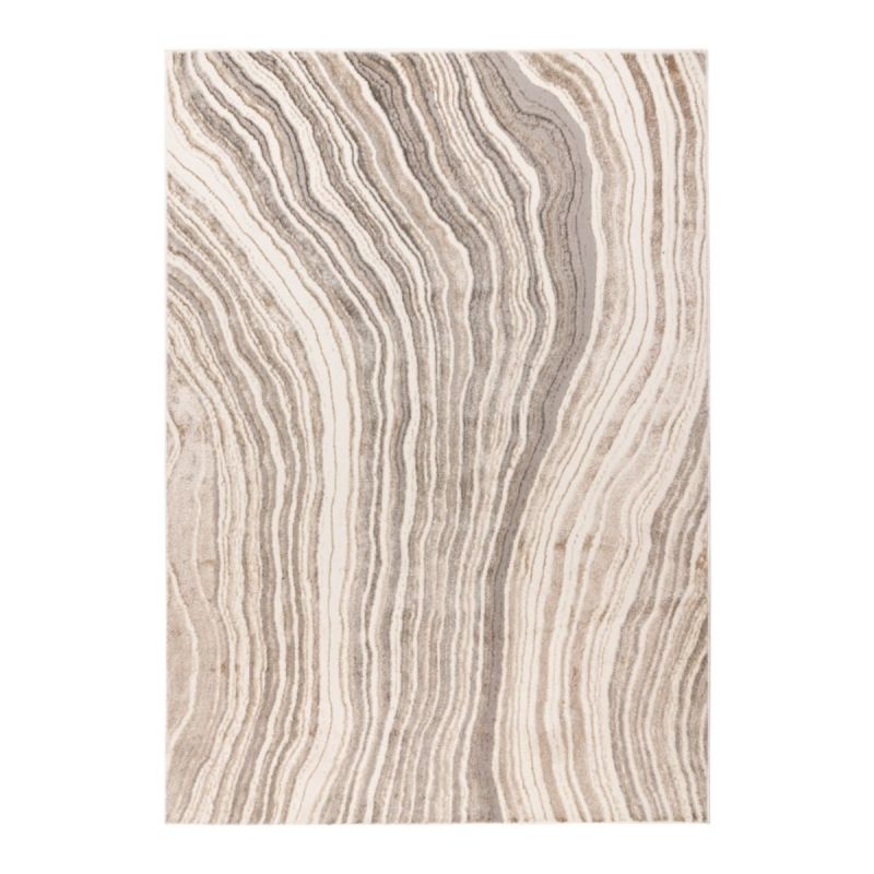 Chalk 225 Silber / Beige 120 x 170 cm
