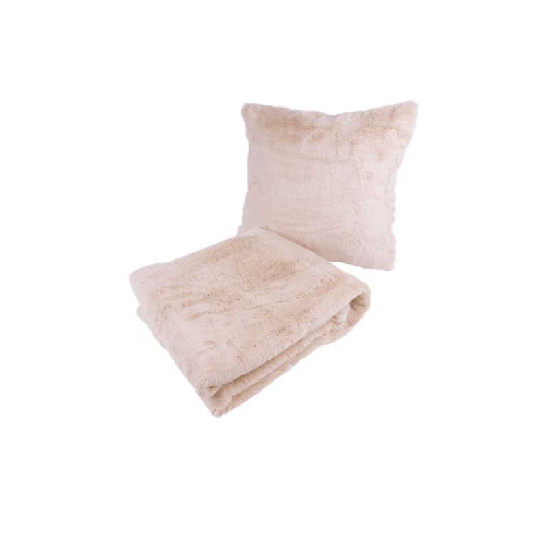Dekokissen & Decke Aimee 625 2er-Set Creme
