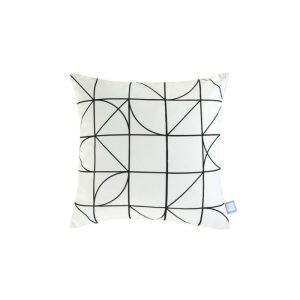 Dekokissen Kennedy 125 weiß / schwarz 45 x 45 cm Dekokissen Kennedy 125 weiß / schwarz 45 x 45 cm