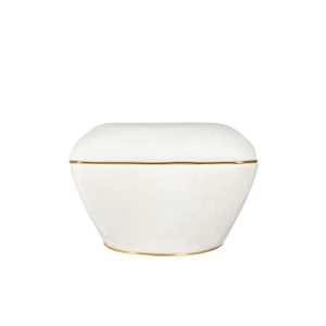 Kayoom Hocker Contessa 125 Elfenbein / Gold Kayoom Hocker Contessa 125 Elfenbein / Gold