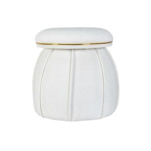 Hocker Corin 135 weiss gold Hocker Corin 135 weiss gold