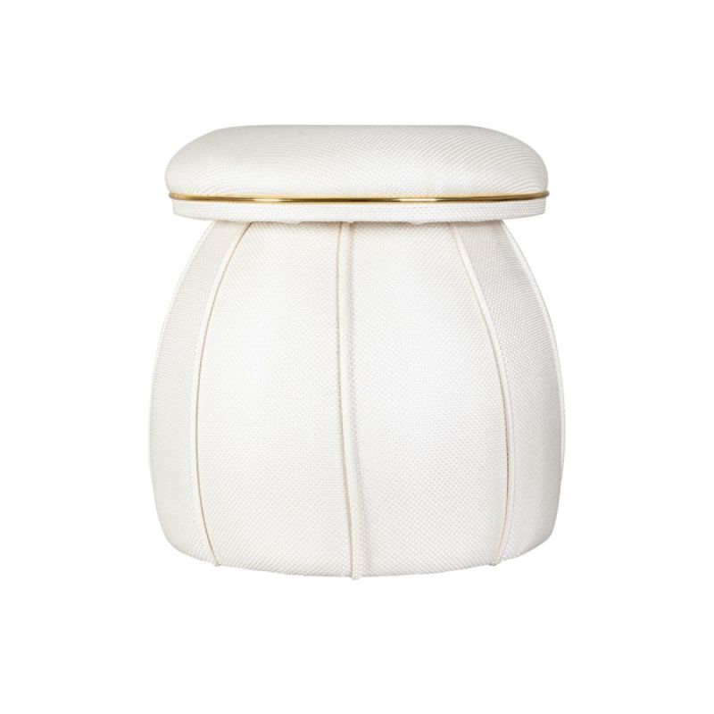 Hocker Corin 145 elfenbein gold