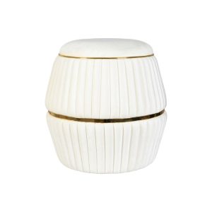 Hocker Doric 225 elfenbein gold Hocker Doric 225 elfenbein gold