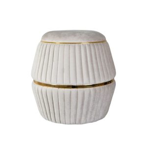 Hocker Doric 225 Braun gold Hocker Doric 225 Braun gold