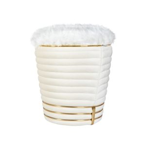 Kayoom Hocker Doric 325 Elfenbein / Gold Kayoom Hocker Doric 325 Elfenbein / Gold