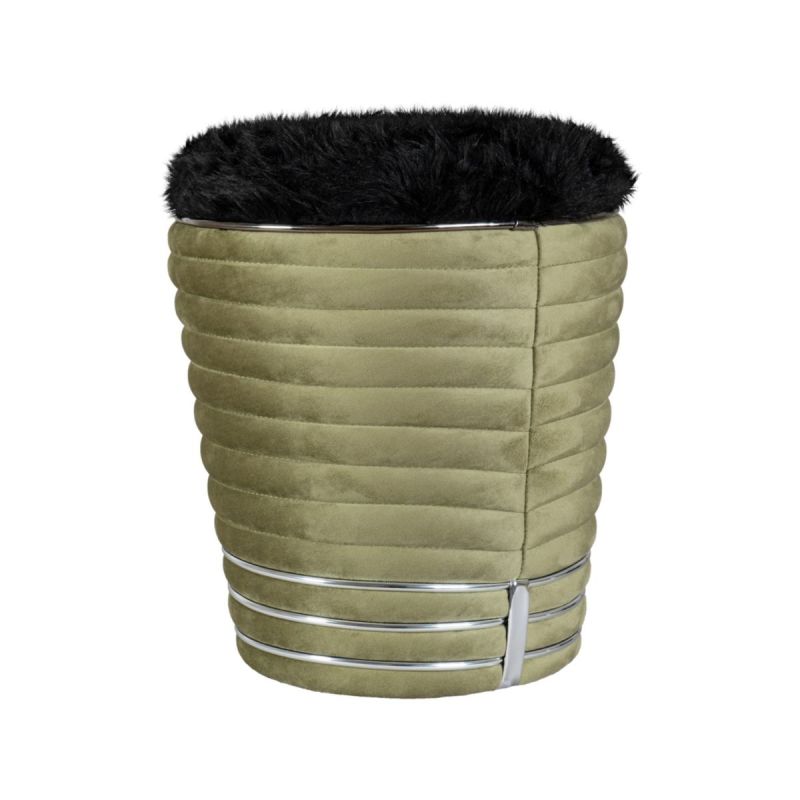 Kayoom Hocker Doric 325 Grün / Graphit