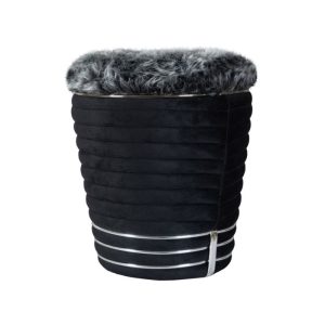 Kayoom Hocker Doric 325 Schwarz / Graphit Kayoom Hocker Doric 325 Schwarz / Graphit