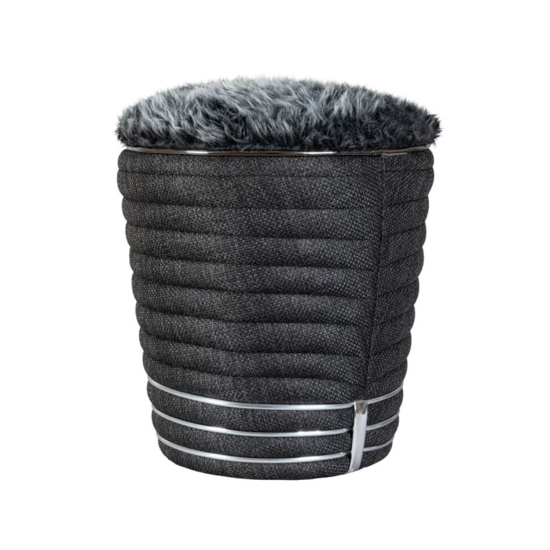 Kayoom Hocker Doric 345 Anthrazit / Graphit