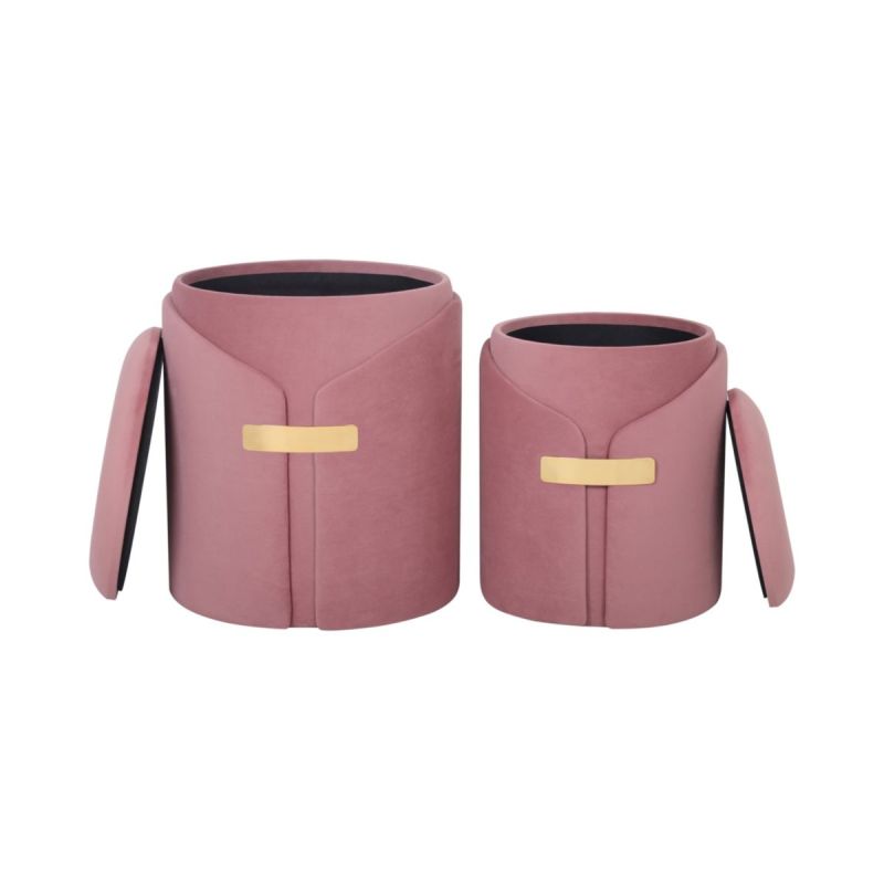 Hocker Forcet 125 2er-Set altrosa