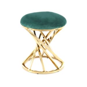 Hocker Wesley 325 grün gold Hocker Wesley 325 grün gold
