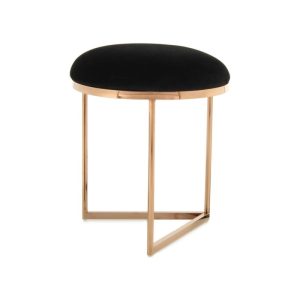 Hocker Wynona 325 schwarz rosegold Hocker Wynona 325 schwarz rosegold