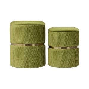 Hocker Zora 425 2er-Set Pistachio-grün Hocker Zora 425 2er-Set Pistachio-grün