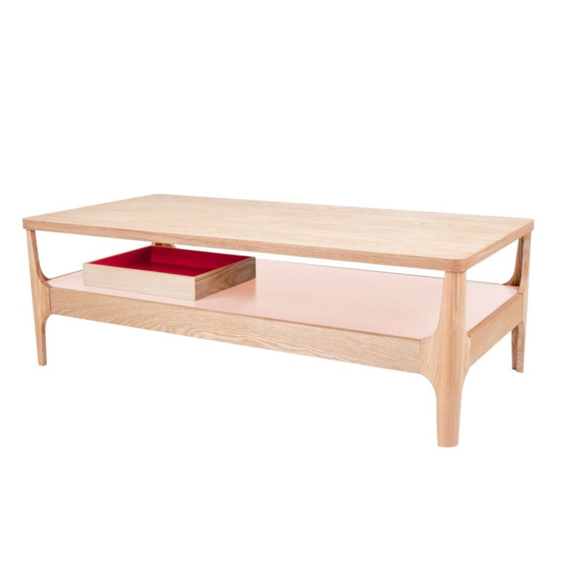 Kaffeetisch Addison III Esche rosa
