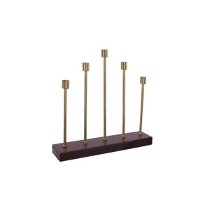 Kerzenhalter Art Deco 525 bordeaux gold Kerzenhalter Art Deco 525 bordeaux gold