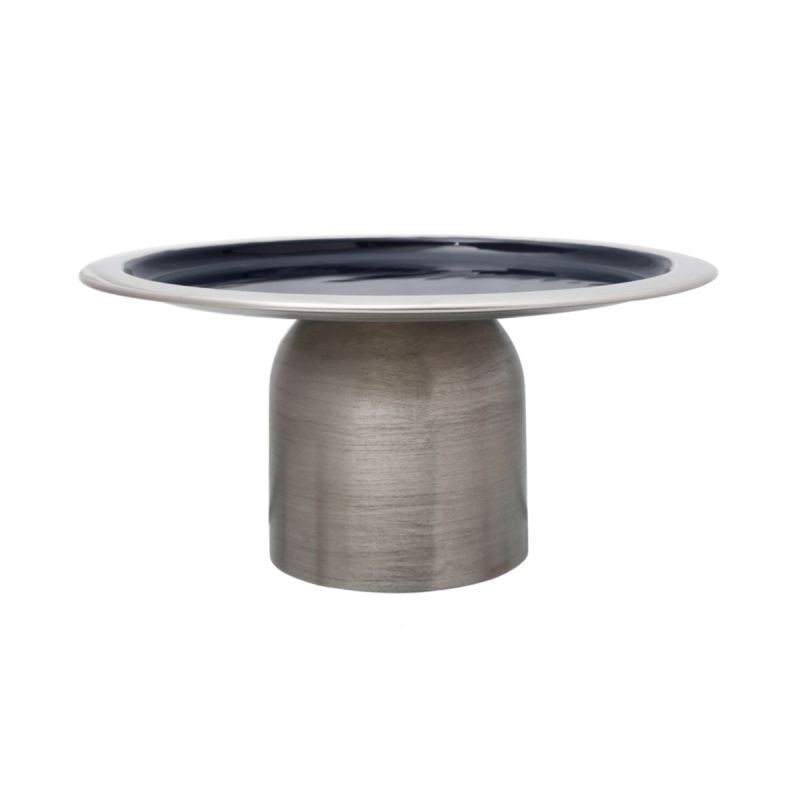 Kuchenplatte Art Deco 325 silber dunkelblau