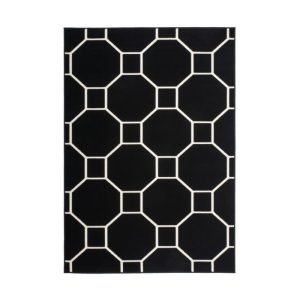 Lina 125 Schwarz / Elfenbein 160cm x 230cm Lina 125 Schwarz / Elfenbein 160cm x 230cm