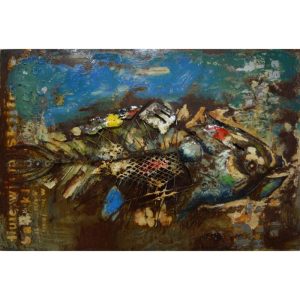 Metall Wandbild Fisch 120x80cm Metall Wandbild Fisch 120x80cm