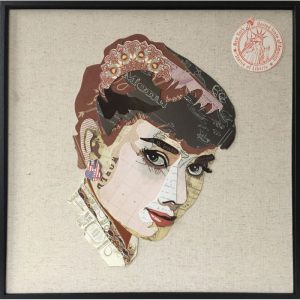 Papier Wandbild Actress 52x52cm Papier Wandbild Actress 52x52cm