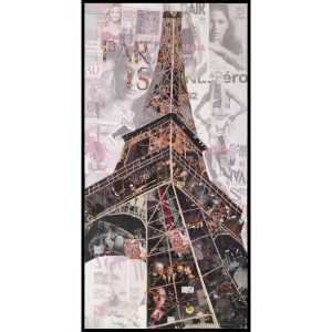 Papier Wandbild Eiffelturm 52x102cm Papier Wandbild Eiffelturm 52x102cm