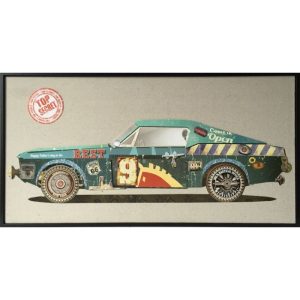 Papier Wandbild Rennwagen II 82x42cm Papier Wandbild Rennwagen II 82x42cm