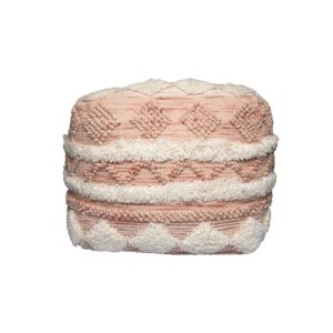 Pouf Hocker Bohist 225 rosa creme 50x50cm Pouf Hocker Bohist 225 rosa creme 50x50cm