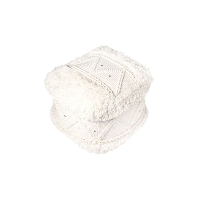 Pouf Hocker Bohist 525 creme 50x50cm