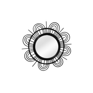 Rattan Spiegel Aina 325 schwarz Rattan Spiegel Aina 325 schwarz