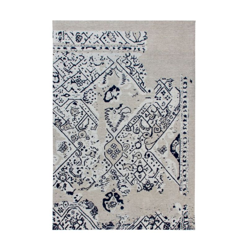 River 120 Grau / Schwarz 155cm x 230cm