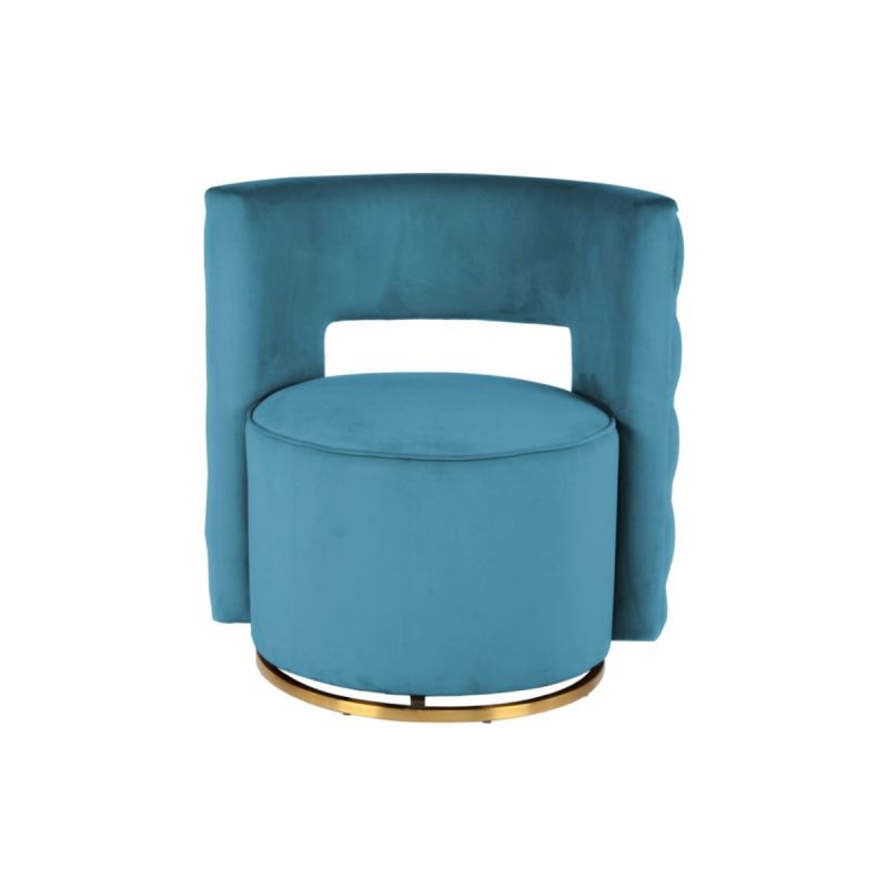 Sessel Drehsessel Beverly 125 petrol gold