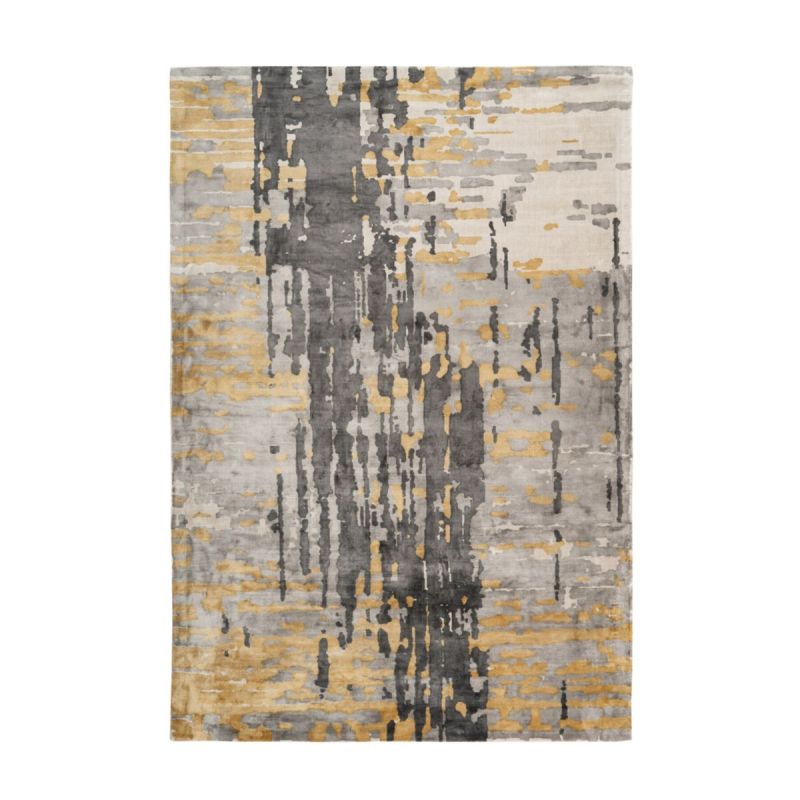Sinai 225 Grau / Blau / Gold 80cm x 150cm