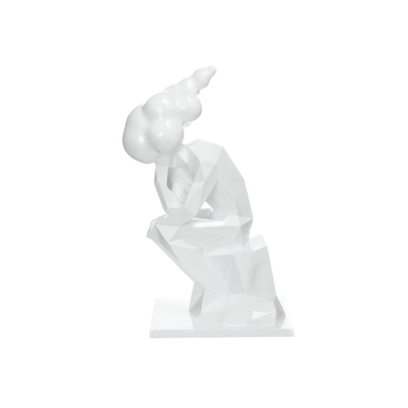 Skulptur Kenya 110 weiss