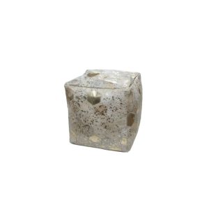 Pouf Hocker Spark 210 elfenbein gold 45x45cm Pouf Hocker Spark 210 elfenbein gold 45x45cm