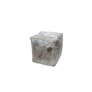 Pouf Hocker Spark 210 grau silber 45x45cm Pouf Hocker Spark 210 grau silber 45x45cm