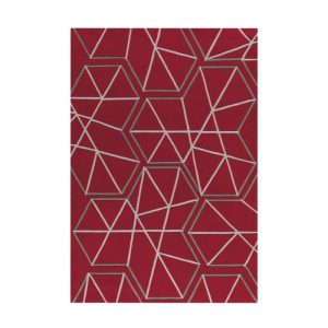 Spirit 3112 Rot / Grau 140cm x 200cm