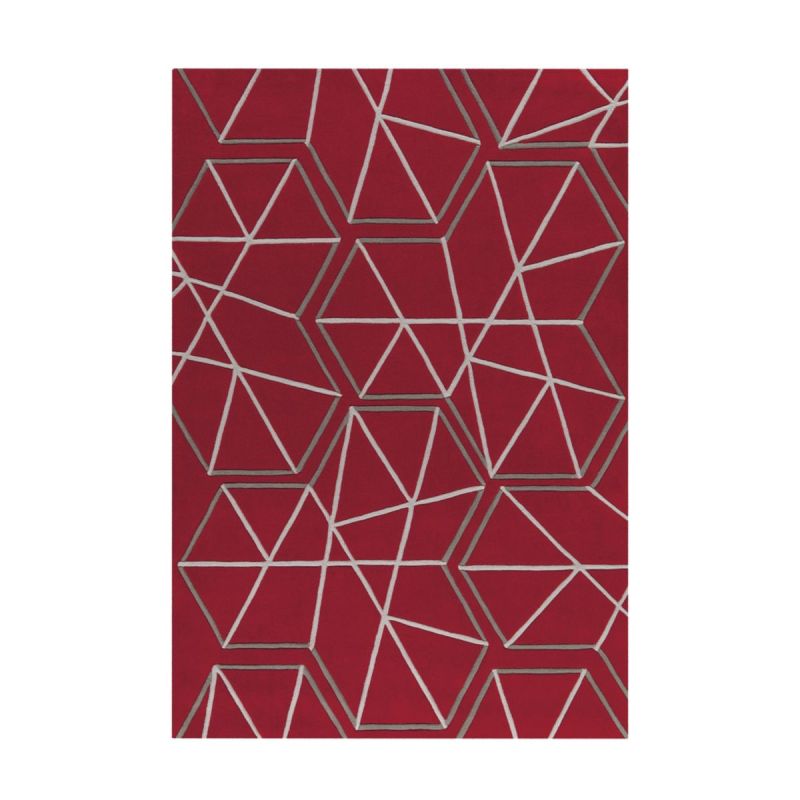 Spirit 3112 Rot / Grau 140cm x 200cm
