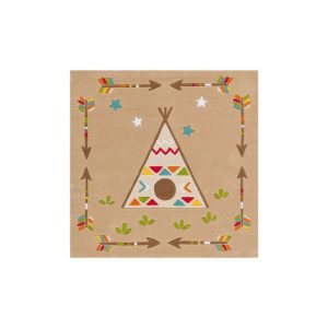 Spirit Glowy 3142 Multi Indian 130cm x 130cm ECKIG