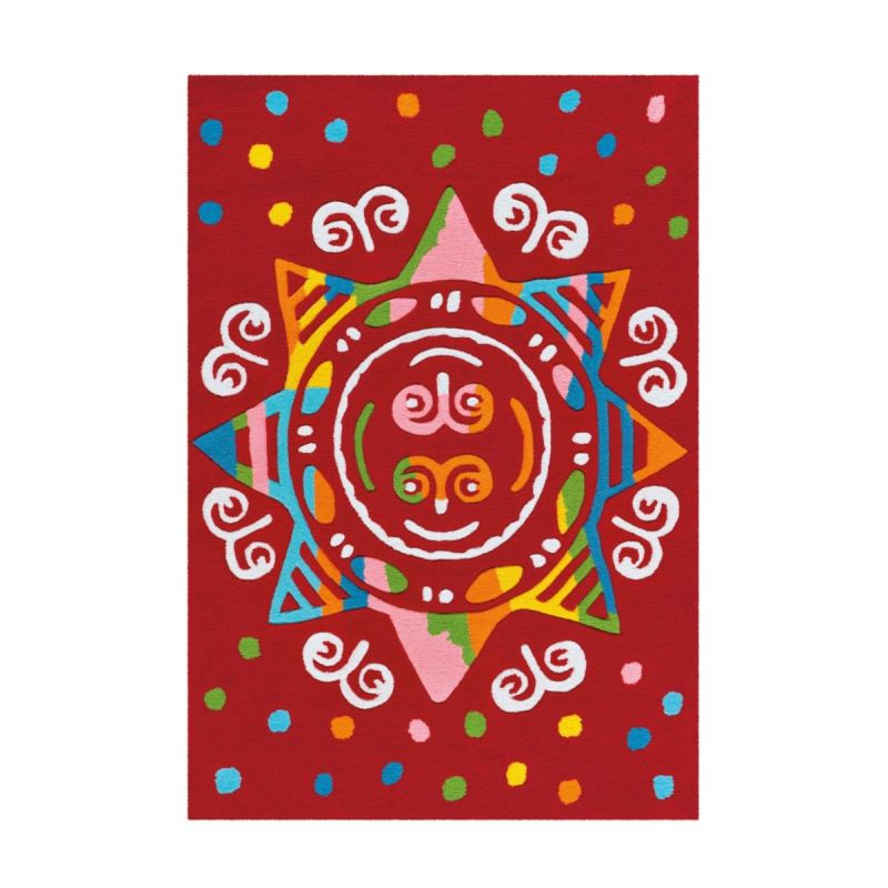 Spirit Glowy 3145 Rot Mandala 110cm x 160cm