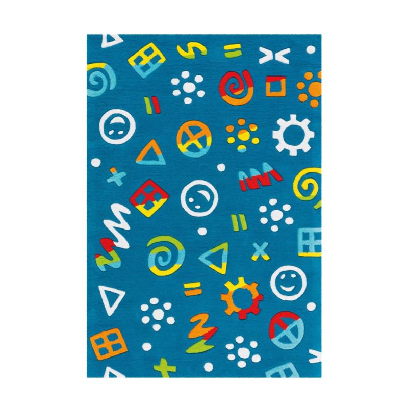 Spirit Glowy 3146 Blau Icons 110cm x 160cm