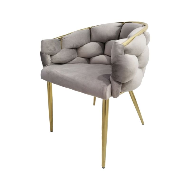 Stuhl Grace 125 2er-Set Braun gold
