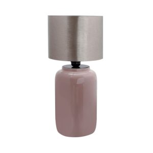 Tischlampe Art Deco 625 altrosa silber