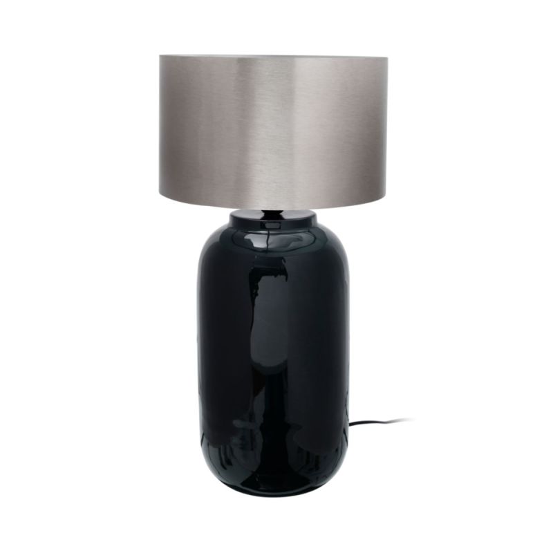 Tischlampe Art Deco 725 dunkelgrün silber