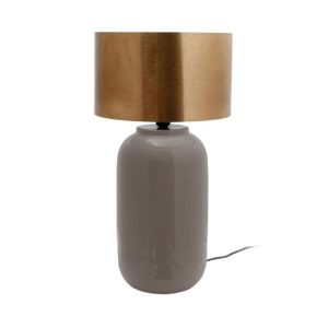 Tischlampe Art Deco 725 grau gold