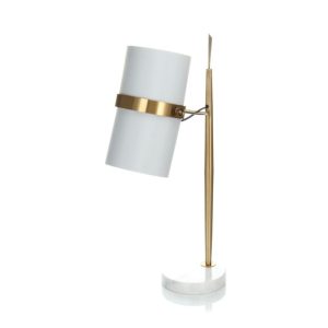 Tischlampe Novum 210 weiss gold Tischlampe Novum 210 weiss gold