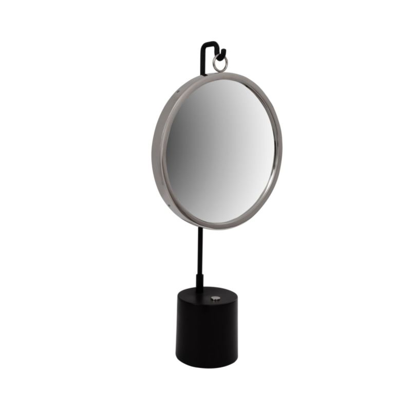 Tischspiegel Eleganca 225 schwarz silber