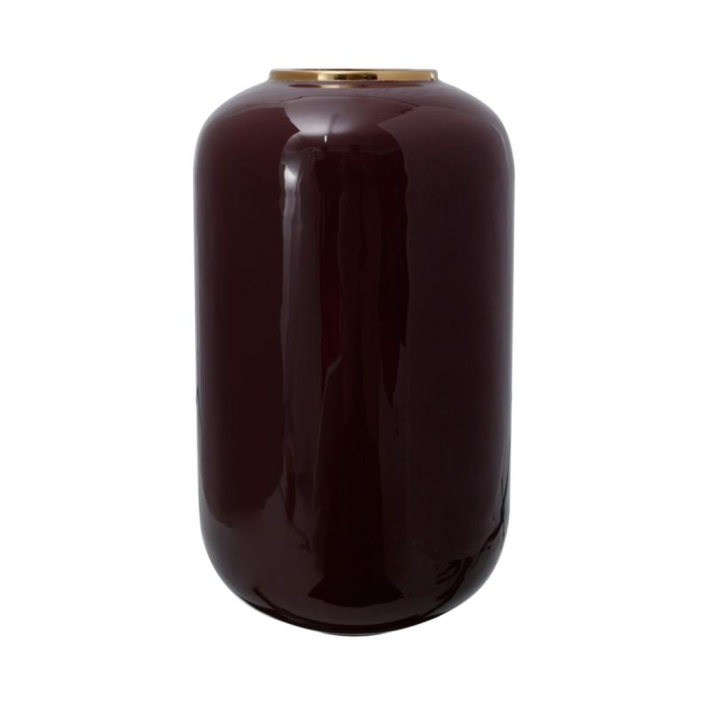 Vase Art Deco 275 bordeaux gold