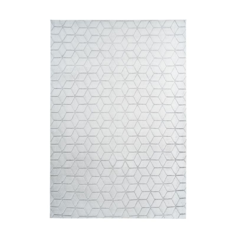 Vivica 125 Weiß / Graublau 80cm x 150cm
